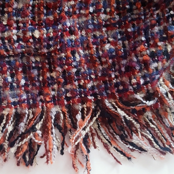 TU Purple Mix Knitted Open Front Shawl Cape - Picture 6 of 9